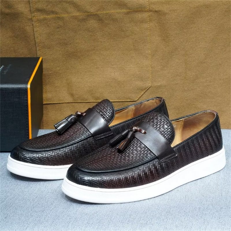 Ανδρικά Παπούτσια Casual Slip-on Elegance - Καφέ