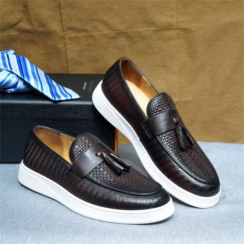 Ανδρικά Παπούτσια Casual Slip-on Elegance - Καφέ