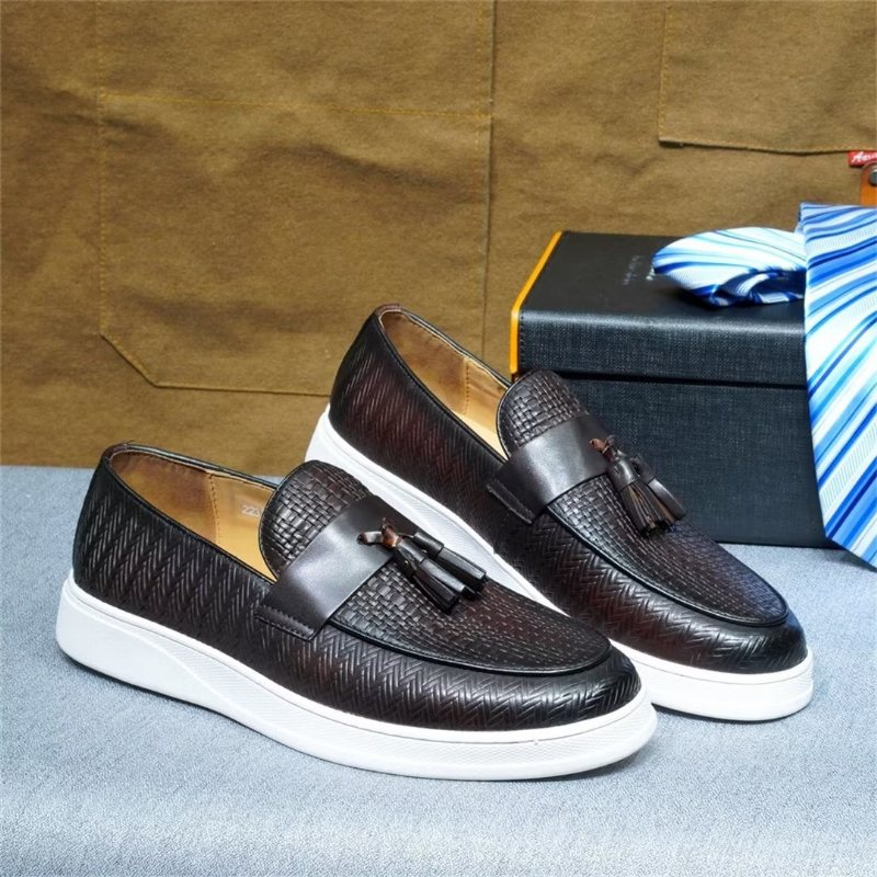 Ανδρικά Παπούτσια Casual Slip-on Elegance - Καφέ