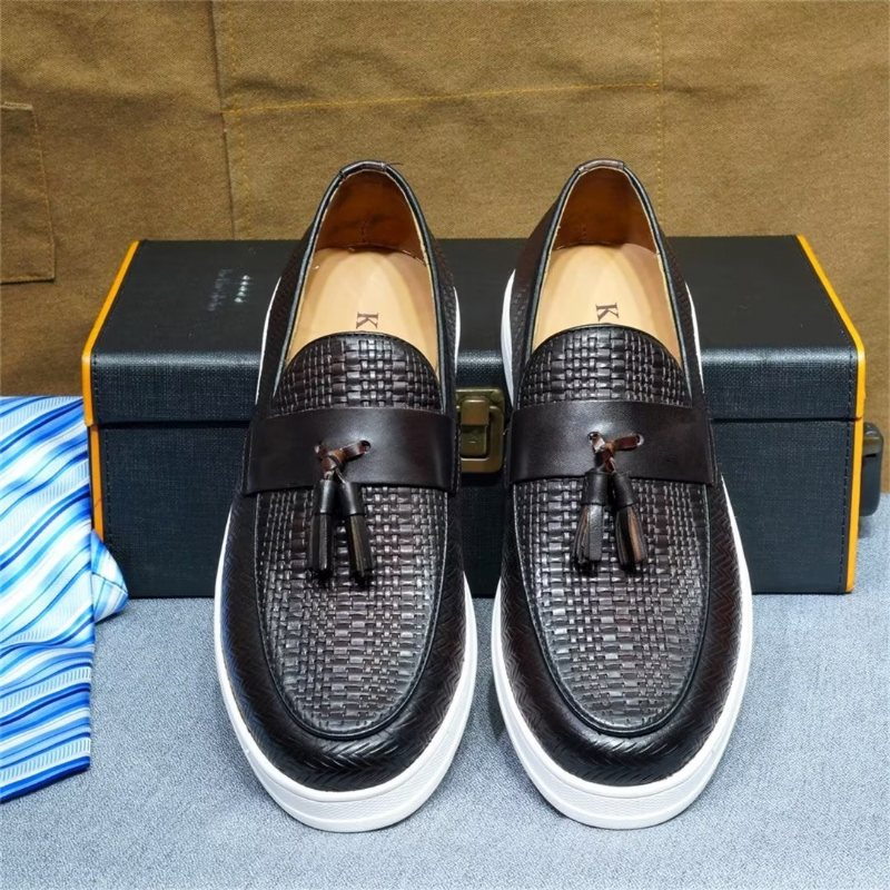 Ανδρικά Παπούτσια Casual Slip-on Elegance - Καφέ