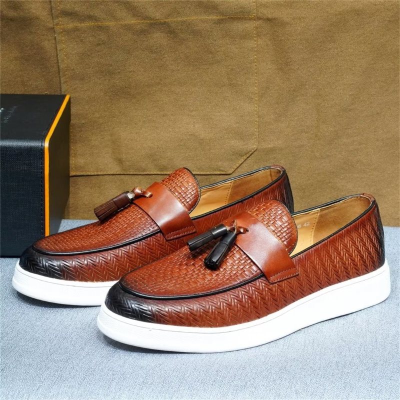 Ανδρικά Παπούτσια Casual Slip-on Elegance - Καφέ