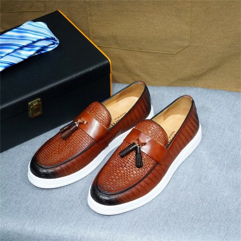 Ανδρικά Παπούτσια Casual Slip-on Elegance - Καφέ