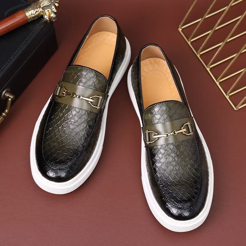 Ανδρικά Παπούτσια Casual Slip-on Πλατφόρμας - Πράσινο