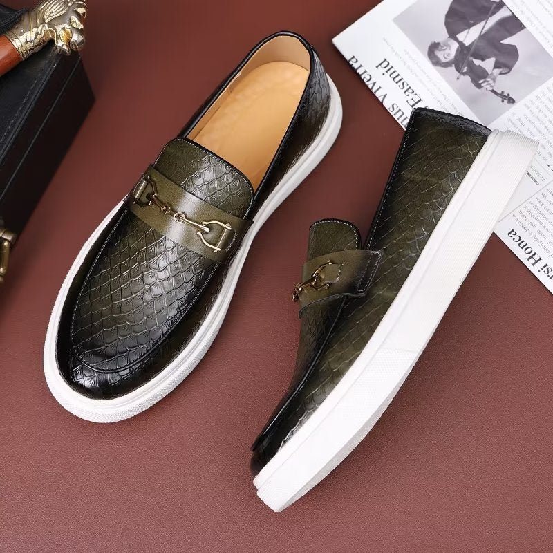 Ανδρικά Παπούτσια Casual Slip-on Πλατφόρμας - Πράσινο