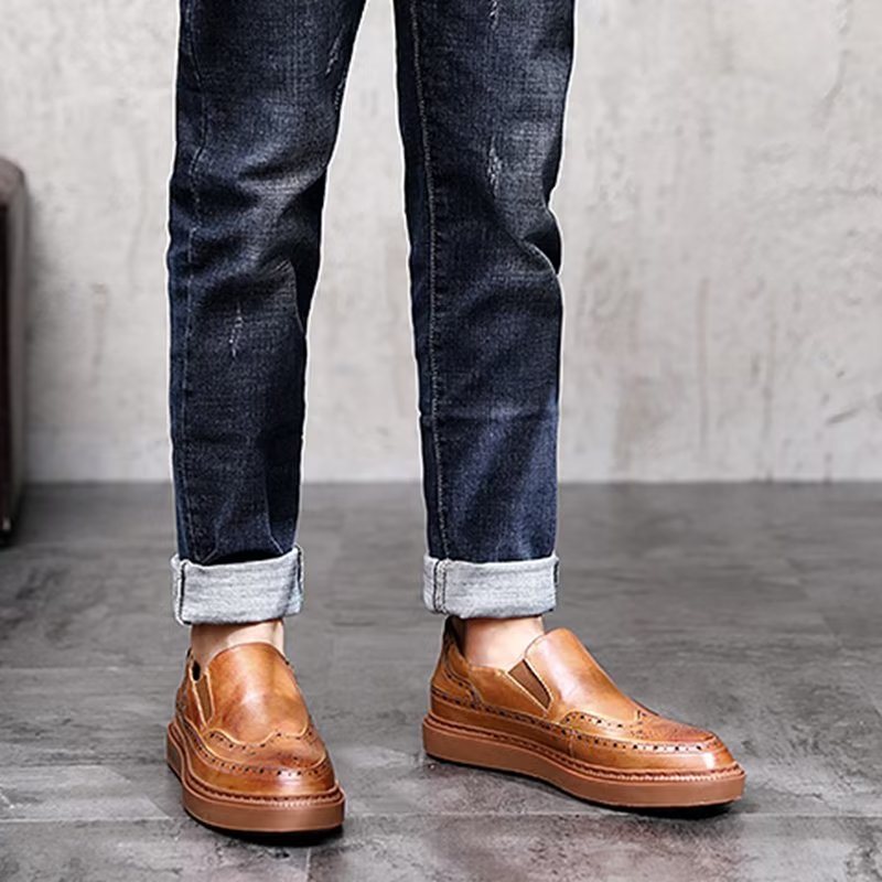 Ανδρικά Παπούτσια Casual Slip-ons - Καφές