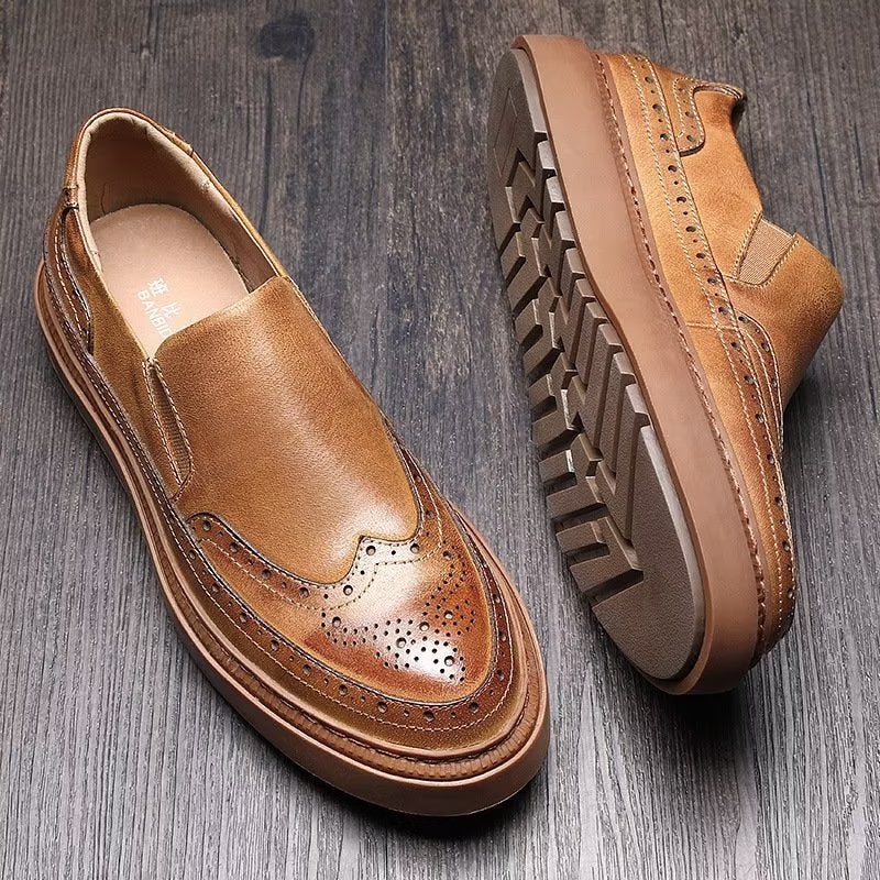 Ανδρικά Παπούτσια Casual Slip-ons - Καφές