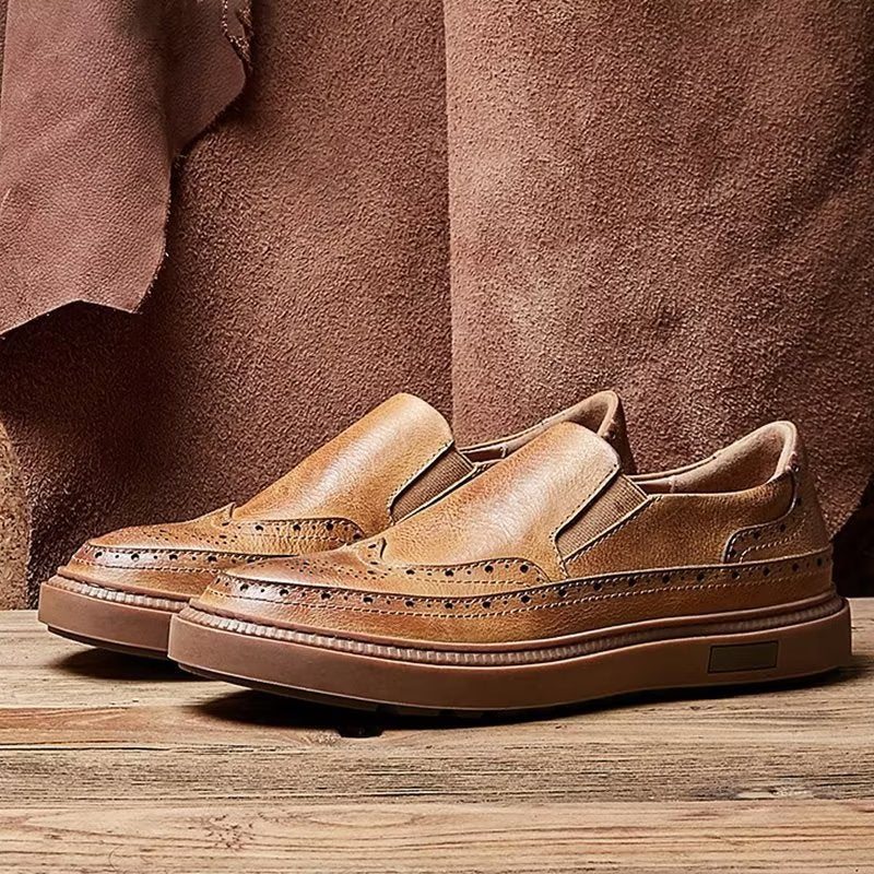 Ανδρικά Παπούτσια Casual Slip-ons - Καφές