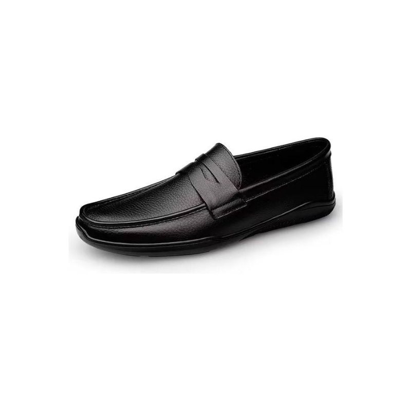 Ανδρικά Παπούτσια Casual Κομψά Pu Slip-on Loafers Με Μεταλλική Μόδα