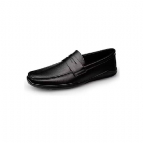 Ανδρικά Παπούτσια Casual Κομψά Pu Slip-on Loafers Με Μεταλλική Μόδα