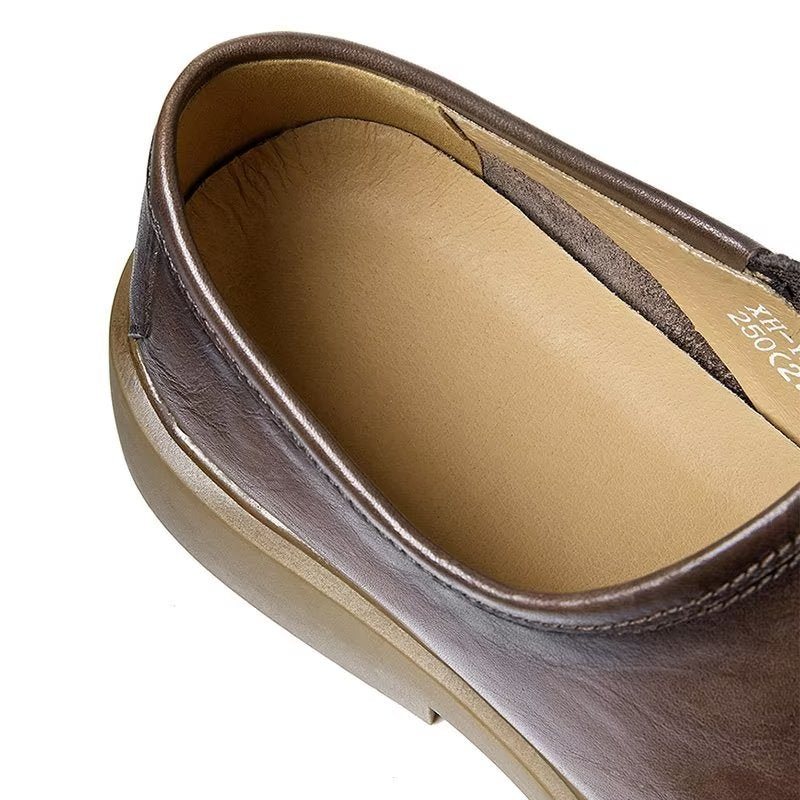 Ανδρικά Παπούτσια Casual Κομψά Στρογγυλά Slip-on - Καφές