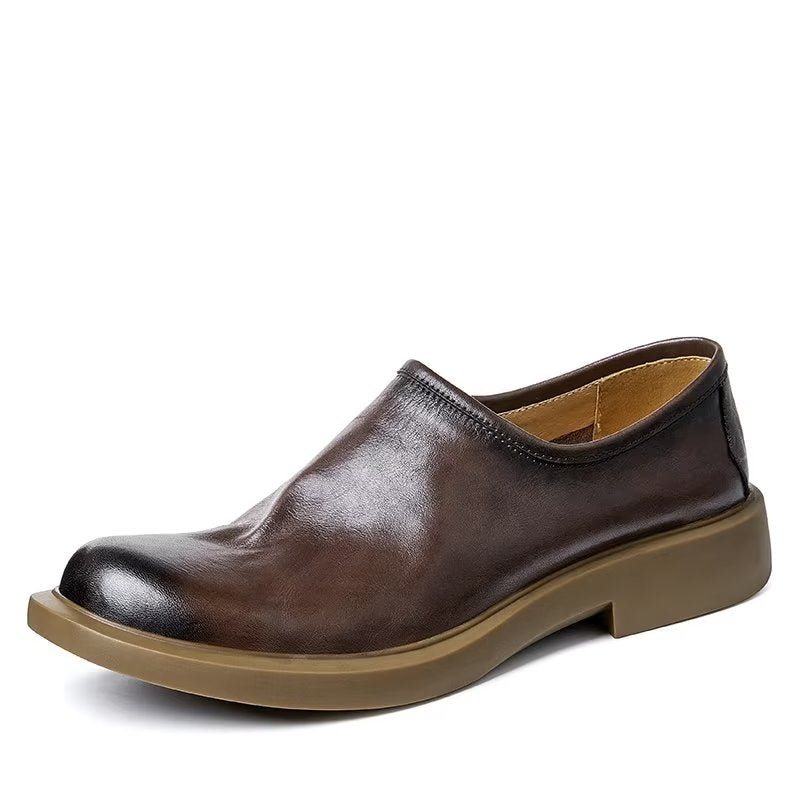 Ανδρικά Παπούτσια Casual Κομψά Στρογγυλά Slip-on - Καφές