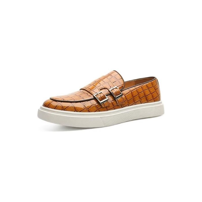 Ανδρικά Παπούτσια Casual Μοντέρνα Με Slip-on Πλατφόρμα - Καφέ