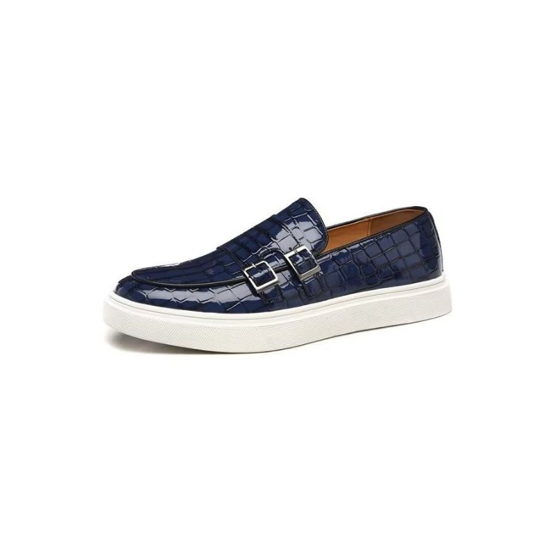 Ανδρικά Παπούτσια Casual Μοντέρνα Με Slip-on Πλατφόρμα - Μπλε