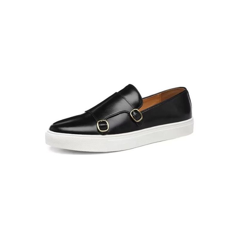 Ανδρικά Παπούτσια Casual Μοντέρνα Με Slip-on Πλατφόρμα - Μαύρο