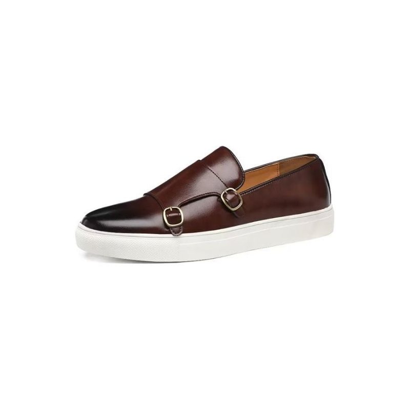 Ανδρικά Παπούτσια Casual Μοντέρνα Με Slip-on Πλατφόρμα - Καφέ