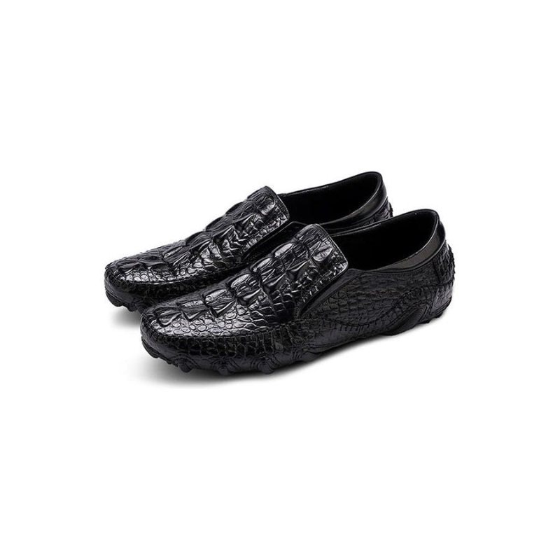 Ανδρικά Παπούτσια Casual Πολυτέλεια Alligator Texture Slip On Οξφόρδης