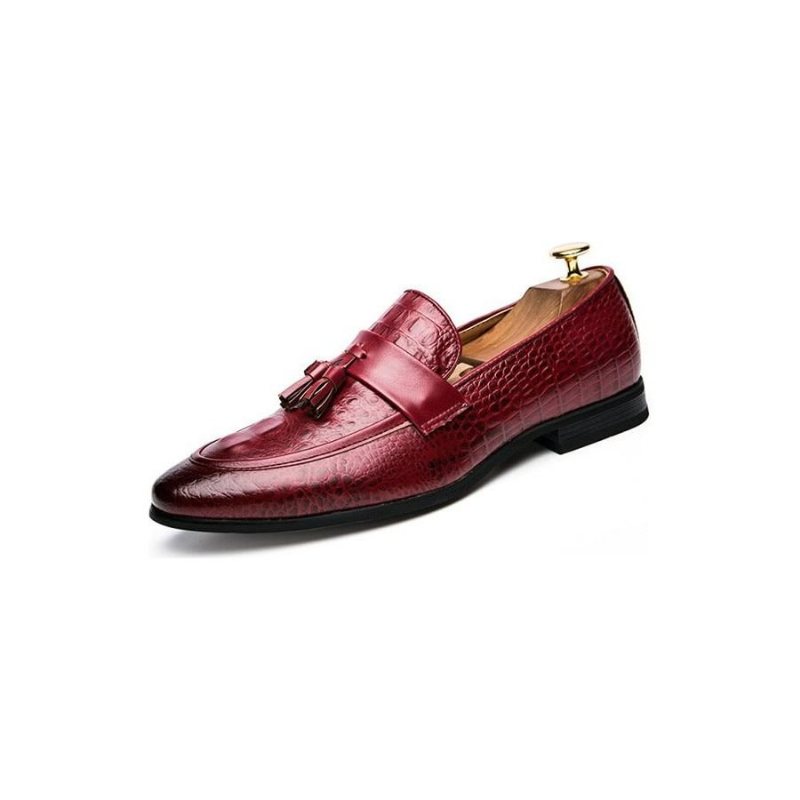 Ανδρικά Παπούτσια Φόρεμα Loafers Slip-on - Το Κόκκινο