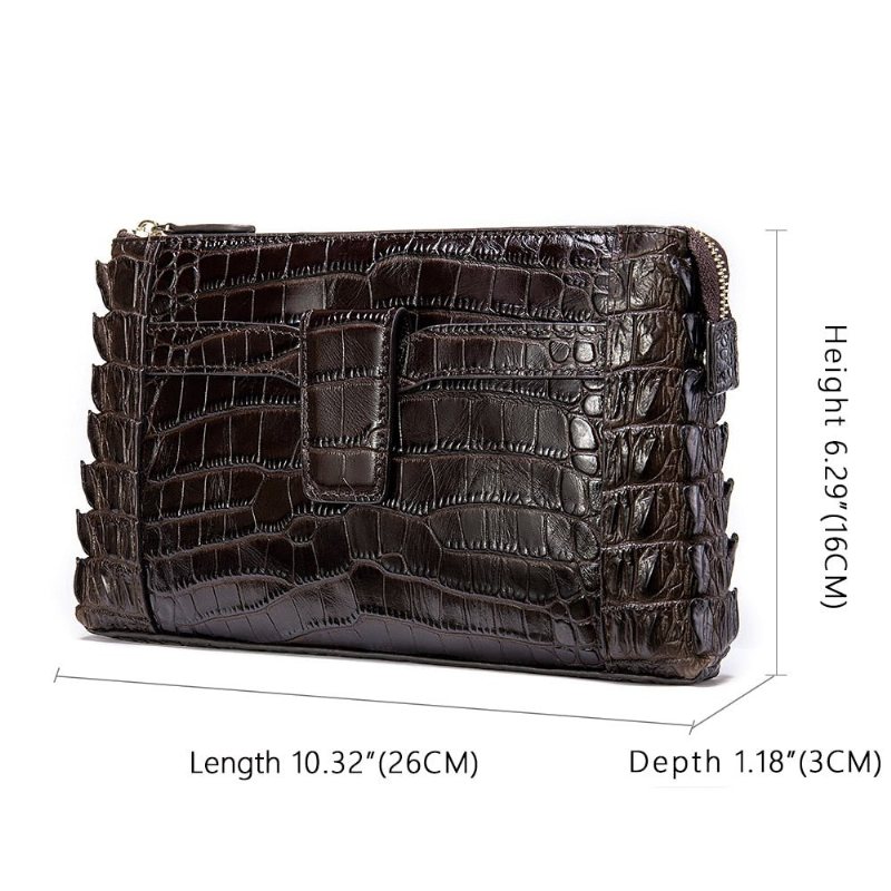 Ανδρικά Πορτοφόλια Vintage Δερμάτινο Πορτοφόλι Clutch - Καφές