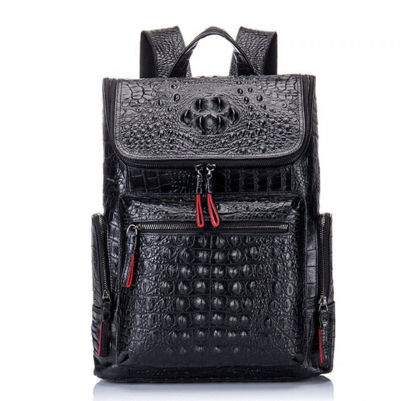 Ανδρικά Σακίδια Πλάτης Exotic Zipper Softback Flap Backpack - Μαύρο 