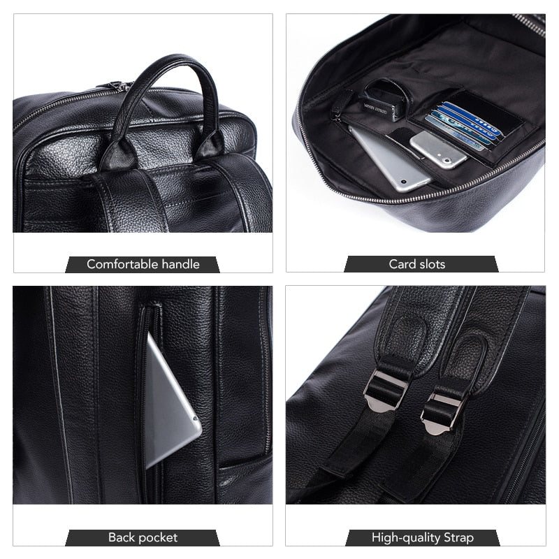 Ανδρικά Σακίδια Πλάτης Πολυτέλεια Exotic Anti-theft Laptop Travel Softback Backpack - Μαύρο 