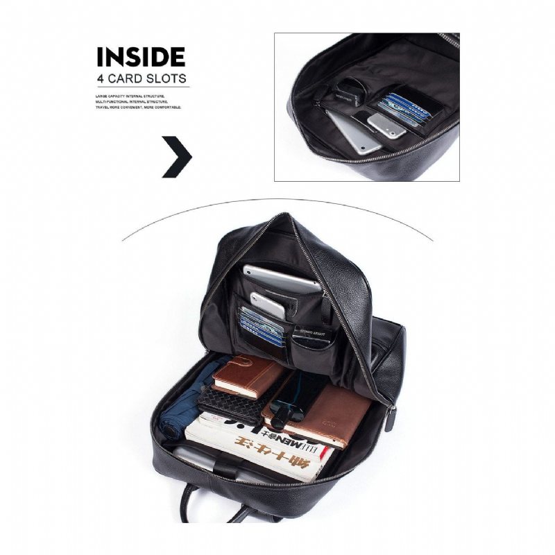 Ανδρικά Σακίδια Πλάτης Πολυτέλεια Exotic Anti-theft Laptop Travel Softback Backpack - Μαύρο 