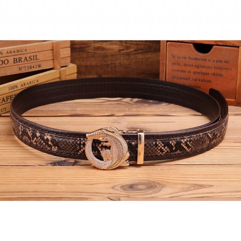 Ανδρικές Ζώνες Πολυτέλεια Serpent Automatic Belt - Καφέ