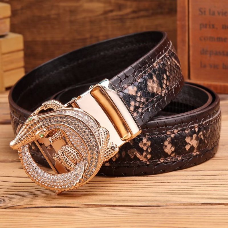 Ανδρικές Ζώνες Πολυτέλεια Serpent Automatic Belt - Καφέ