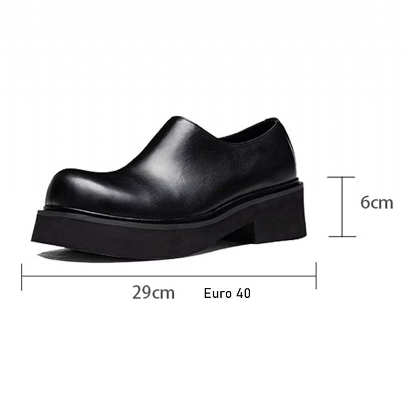 Ανδρικές Μπότες Classic Slip-on Δερμάτινες - Μαύρος