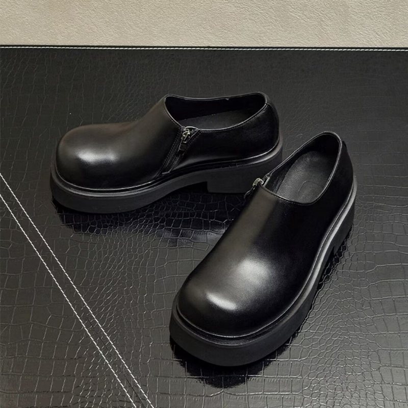 Ανδρικές Μπότες Classic Slip-on Δερμάτινες - Μαύρος