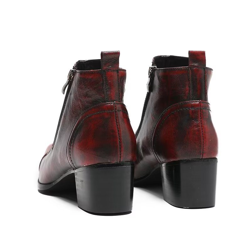 Ανδρικές Μπότες Classy Statement Dress Boots - Κόκκινο