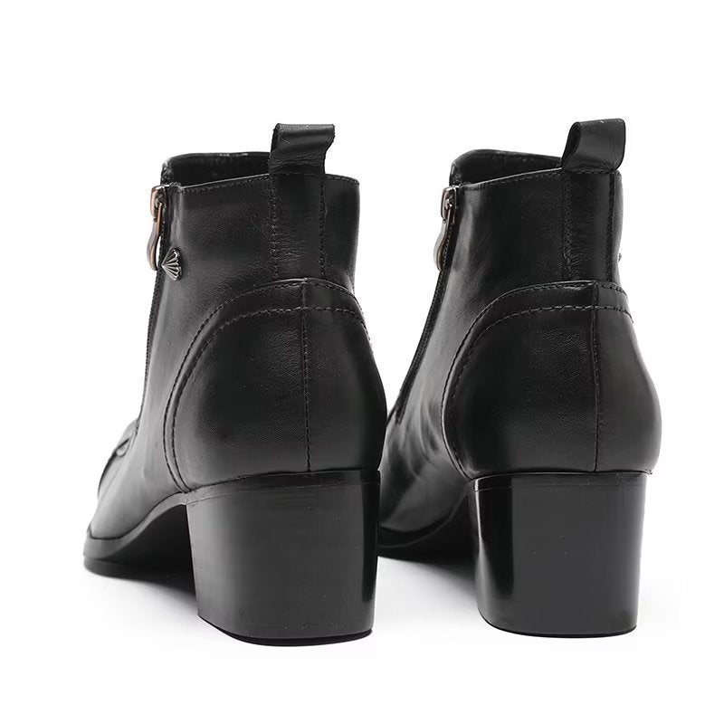 Ανδρικές Μπότες Classy Statement Dress Boots - Μαύρο