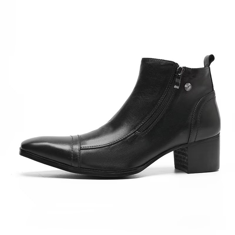 Ανδρικές Μπότες Classy Statement Dress Boots - Μαύρο