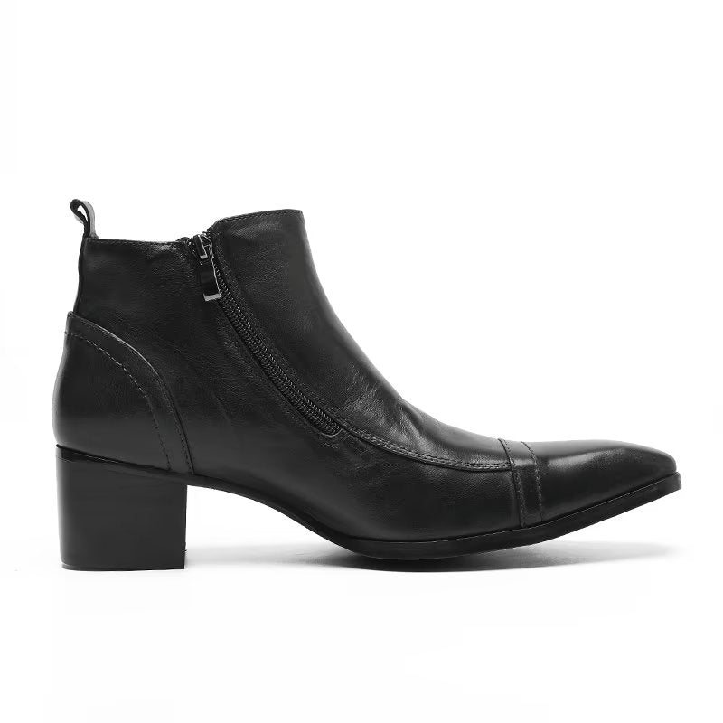 Ανδρικές Μπότες Classy Statement Dress Boots - Μαύρο