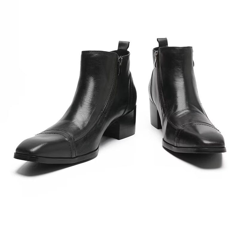 Ανδρικές Μπότες Classy Statement Dress Boots - Μαύρο