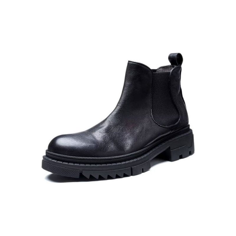 Ανδρικές Μπότες Cow Leather Slip On Ankle Boots