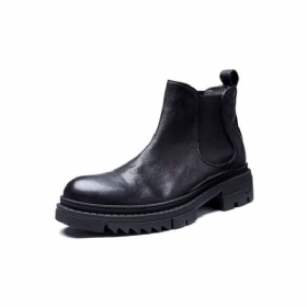 Ανδρικές Μπότες Cow Leather Slip On Ankle Boots