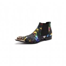 Ανδρικές Μπότες Exotic Texture Slip-on Chelsea