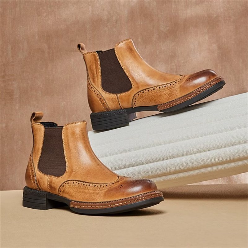 Ανδρικές Μπότες Slip-on Boots - Μαύρο