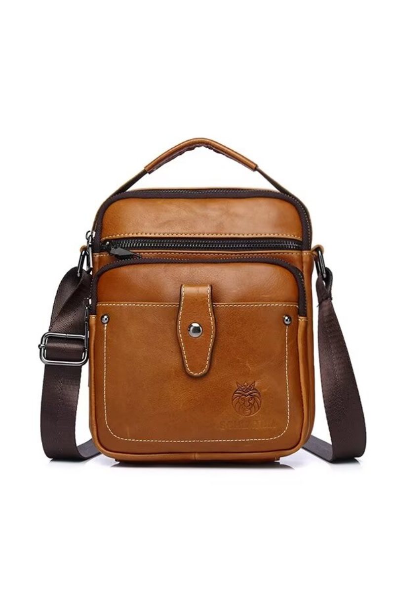 Ανδρικές Τσάντες Ώμου Majestic Journey Leather Holdall - Μαύρο