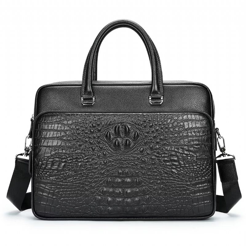 Ανδρικές Τσάντες Ώμου Pinnacle Prestige Alligator Tote - Μαύρος