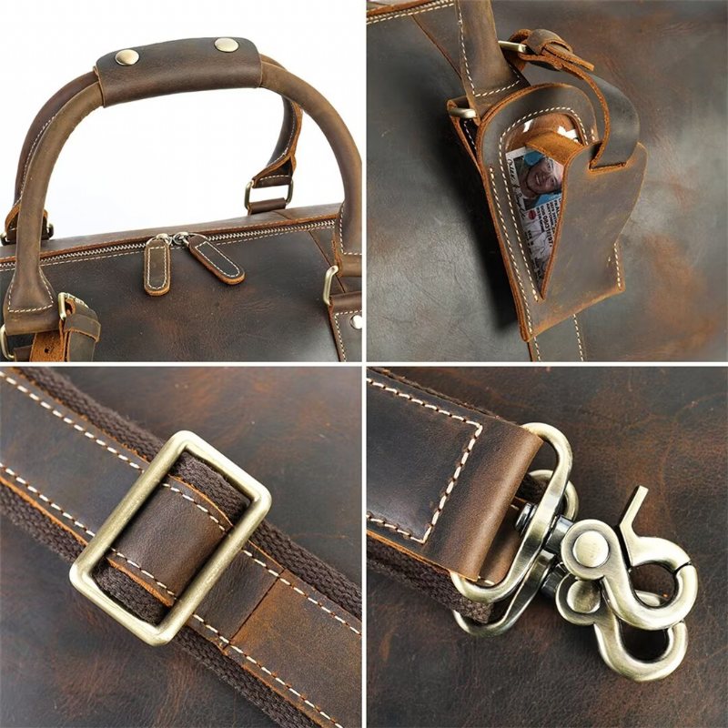 Ανδρικές Τσάντες Ώμου Πολυτέλεια Leathercraft Casual Tote - Μαύρο